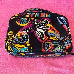 Vera Bradley butterfly print make up bag